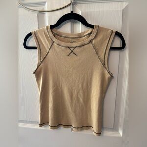 Brandy Melville Tank Top Beige Color